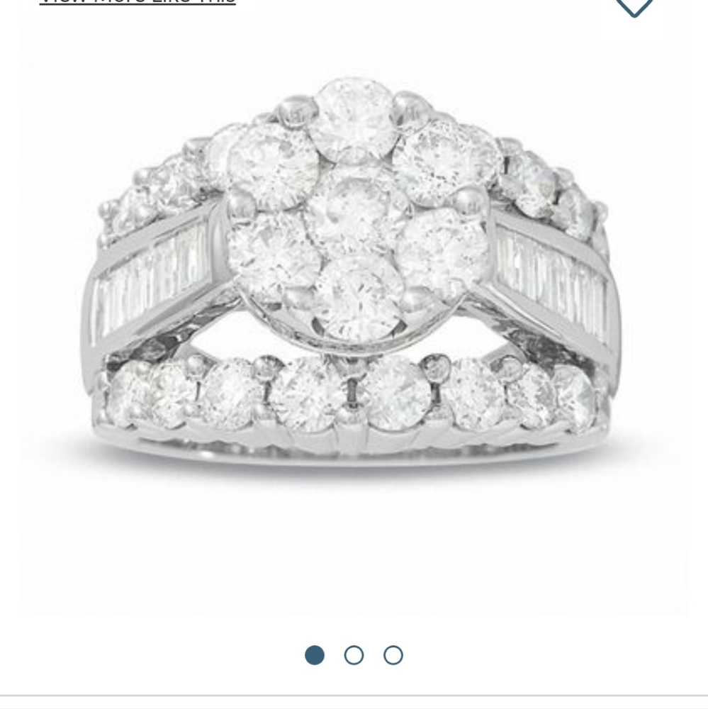 4 CT. T.W. Multi-Diamond Flower Engagement Ring in 14K White Gold